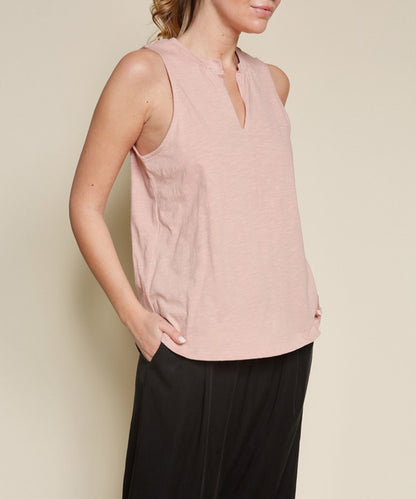 V SHAPE SLEEVELESS TOP