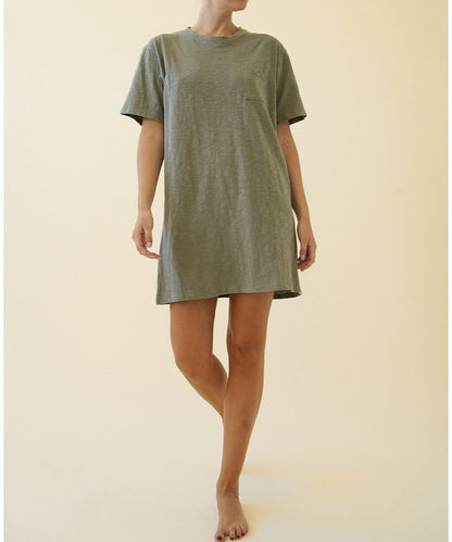 COTTON SLUB Tee DRESS