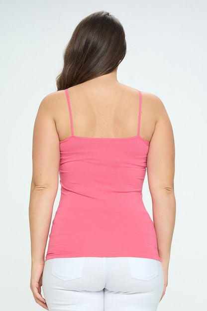 Seamless Long Spaghetti Strap Long Camisole Top