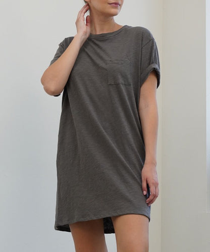 COTTON SLUB Tee DRESS