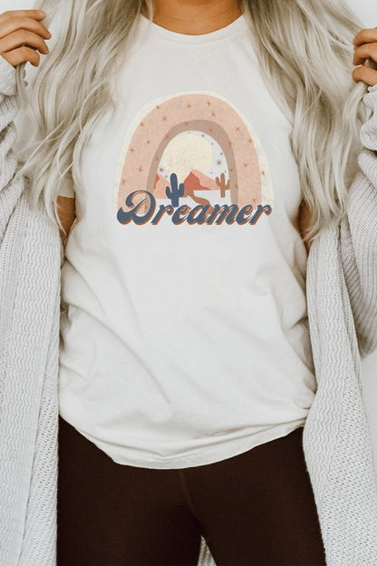 Dreamer Moon Desert Scene Cactus Graphic Tee