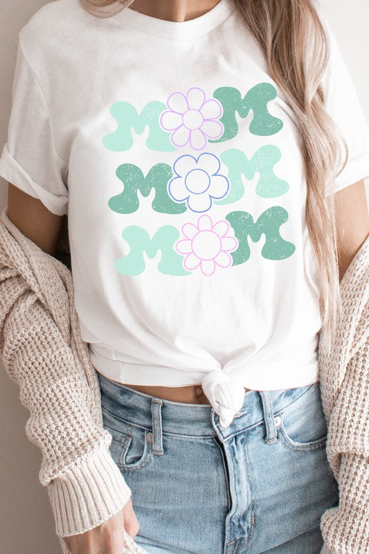 Mom Pastel Flower Spring Summer Graphic Tee